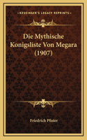 Die Mythische Konigsliste Von Megara (1907)