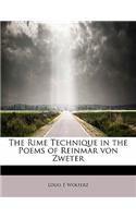 The Rime Technique in the Poems of Reinmar Von Zweter