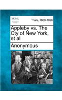 Appleby vs. the Cty of New York, et al