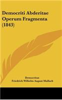 Democriti Abderitae Operum Fragmenta (1843)