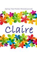 Spring Time Flowers Personal Journal - Claire