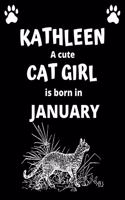 KATHLEEN a cute cat girl is born in January