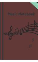 Notebookn music paper