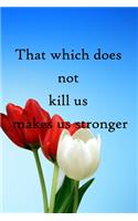 That which does not kill us makes us stronger: 100 Pages Lined Journal Inspirational Quot Journal, Notebook, Diary, Composition Book