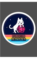 Dungeon Meowster DnD Notebook Journal 100 Lined Pages matte.
