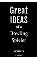 Notizbuch für Bowling Spieler