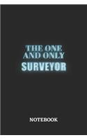 The One And Only Surveyor Notebook: 6x9 inches - 110 blank numbered pages - Greatest Passionate working Job Journal - Gift, Present Idea