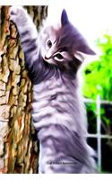 Cat Kitten Notebook: A5 Lined Notepad - Journal for Women, Men, Teens and Kids. A Beautiful Gift Idea for Animal Lover