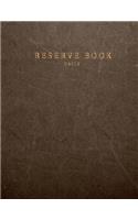 Daily reserve book: for Restaurant Customer record tracking Daily reserve book