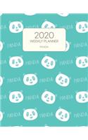 2020 Weekly Planner Panda: Dated With To Do Notes And Inspirational Quotes - Cute Pandas