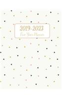 2019-2023 Five Year Planner: Calendar and Journal Planner. 60 Months Appointment Time Management .