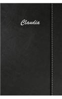 Claudia: Blank Cookbook Recipes & Notes Featuring 120 Pages 6x9 Simulated Leather Cover
