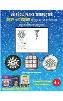 Easy Art and Craft with Paper (28 snowflake templates - easy to medium difficulty level fun DIY art and craft activities for kids): Arts and Crafts for Kids