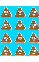 Emoji Notebook Lined Composition Journal For School Kids, Students And Teachers: 120 Page Ruled School Composition Notebook Journal With Funny Poop Emojis For Kids or Adults - 8.5 by 11 inches(29 Kool Kidz)