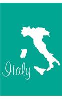 Italy - Persian Green Blank Notebook: 101 Pages, 6 x 9 Journal, Soft Cover