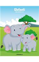 Elefanti Libro da Colorare 2: (2 Elefanti)