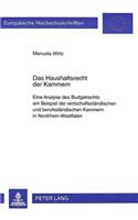 Das Haushaltsrecht Der Kammern