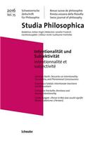 Intentionalitat Und Subjektivitat