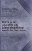 BEITRA GE ZUR ANATOMIE UND JAHRES-RINGB