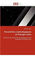 Paramètres cosmologiques et énergie noire