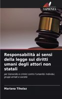 Responsabilità ai sensi della legge sui diritti umani degli attori non statali