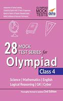 28 Mock Test Series for Olympiads Class 4 Science, Mathematics, English, Logical Reasoning, Gk & Cyber 2nd Edition