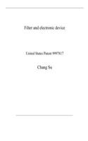 Filter and electronic device: United States Patent 9997817