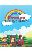 Trenes Libro Para Colorear Para Los Niños