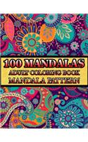 100 Mandalas Adult Coloring Book Mandala Pattern