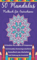 50 Mandalas Malbuch für Erwachsene