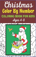 CHRISTMAS COLOR BY NUMBER COLORING BOOK FOR KIDS Age 4-8