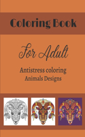 Coloring Book For Adult Antistress coloring Animals Designs
