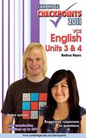 Cambridge Checkpoints VCE English Units 3 and 4 2011