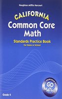 Houghton Mifflin Harcourt Common Core Math: Student Standards Practice Book Grade 4