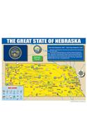 Nebraska State Map for Students - Pack of 30