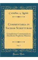 Commentaria in Sacram Scripturam, Vol. 7: Complectens Commentaria in Duodecim Prophetas Minores (Classic Reprint)