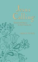 Jesus Calling, Large Text Teal Leathersoft, with Full Scriptures: Enjoying Peace in His Presence (a 365-Day Devotional)(Jesus Calling®)