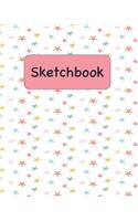 Sketchbook: Colorful Stars Sketchbook for Adults and Kids of All Ages