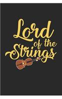 Lord Of The Strings: Double Bass Dot Grid Journal, Diary, Notebook 6 x 9 inches with 120 Pages