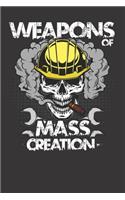 Skull Weapon Mass Creation Notebook Journal