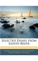 Selected Essays from Sainte-Beuve