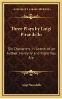 Three Plays by Luigi Pirandello