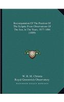 Recomputation Of The Position Of The Ecliptic From Observations Of The Sun, In The Years, 1877-1886 (1889)