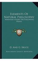 Elements Of Natural Philosophy