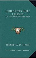 Children's Bible Lessons