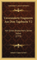 Unveranderte Fragmente Aus Dem Tagebuche V2