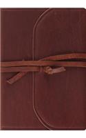 ESV Journaling Bible, Interleaved Edition (Brown, Flap with Strap)