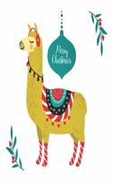 Llama Merry Christmas Notebook