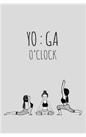 Yoga O'clock: Internet Password Organizer & Logbook Discrete, Password Keeper Journal with Alphabet Tabs: A Thoughtful Christmas and Birthday Gift For Yoga Lovers