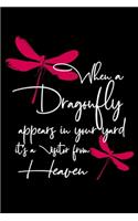 When a dragonfly appears in your yard it's a visitor from heaven